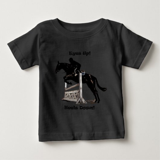T-shirt Pour Bébé Les Yeux ! Les talons ! Cheval (Devant)