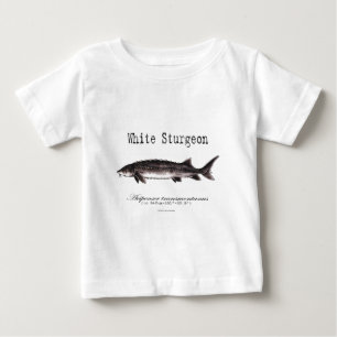 T-shirt Pour Bébé L'esturgeon blanc a intitulé des articles