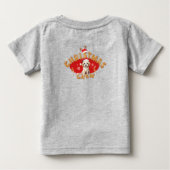 T-shirt Pour Bébé Lettre B Boy en pain d'épice de Noël (Dos)