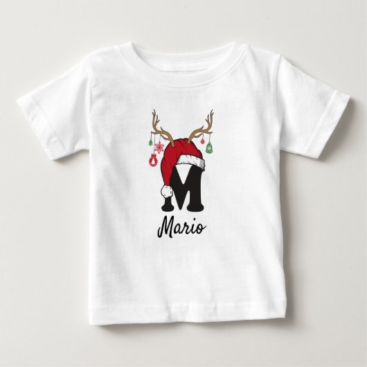 T-shirt Pour Bébé Lettre de Noël Chemise pour enfants (Devant)
