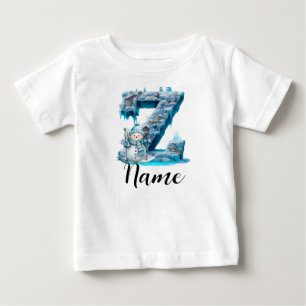 T-shirt Pour Bébé Lettre personnalisée initiale Z