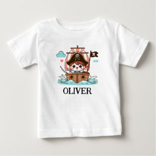 T-shirt Pour Bébé Lève l'ancre pour l'aventure ! Pirate enfant