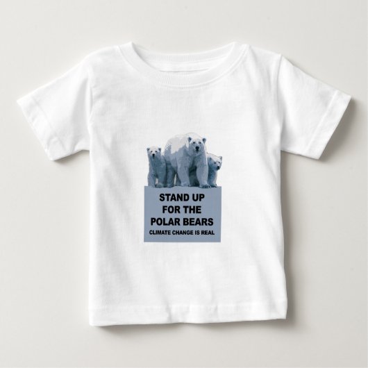T-shirt Pour Bébé Levez-vous pour les ours polaires (Devant)