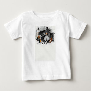 T-shirt Pour Bébé "L'harmonie brisante : l'élégance guitare"