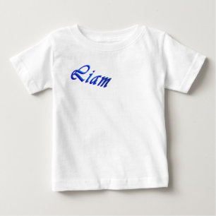 T-shirt Pour Bébé Liam, Nom, Body pour bébé garçon bleu