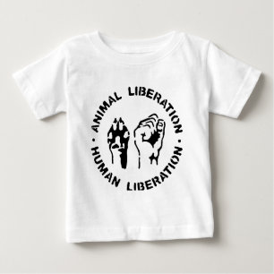 T-shirt Pour Bébé Libération animale - libération humaine