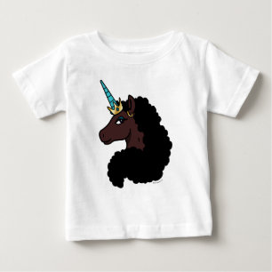 T-shirt Pour Bébé Licorne Afro Magical