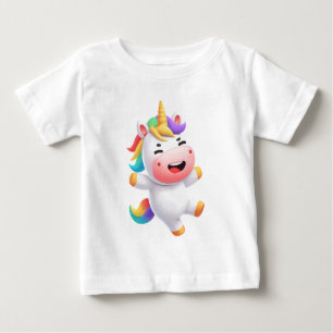T-shirt Pour Bébé Licorne Arc-en-ciel Licorne Mignonne et Ludique av