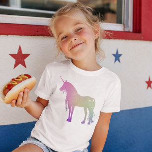 T-shirt Pour Bébé Licorne aux couleurs de l'univers