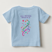 T-shirt Pour Bébé Licorne Confort Coton (Dos)