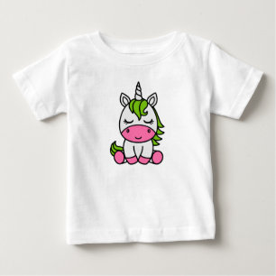 T-shirt Pour Bébé Licorne de petite fille