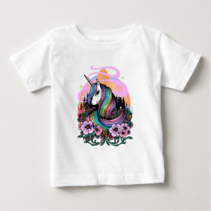 T-shirt Pour Bébé Licorne majestueuse