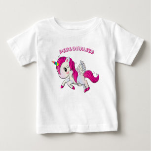 T-shirt Pour Bébé Licorne volante Whimsicle Pegasus Corne d'arc-en-c