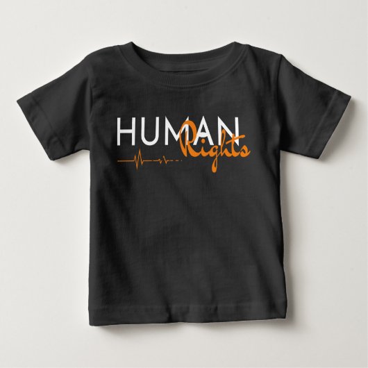 T-shirt Pour Bébé Lifeline to Human Rights (Devant)