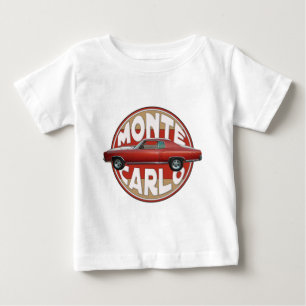 T-shirt Pour Bébé Ligne 1970 rouge de Chevy Monte Carlo