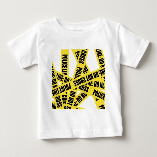 T-shirt Pour Bébé Ligne de police embrouillement (Devant)