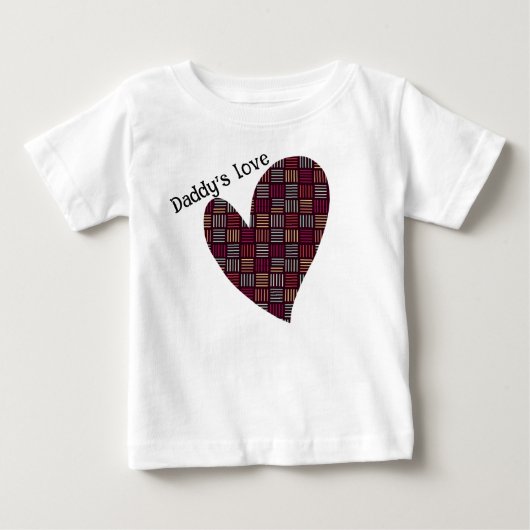 T-shirt Pour Bébé Lignes colorées carrées (Devant)