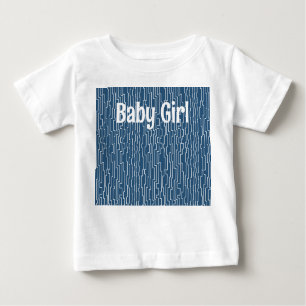 T-shirt Pour Bébé Lignes de circuit blanc