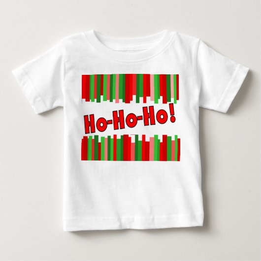 T-shirt Pour Bébé Lignes découpées - Rouge et vert (Devant)