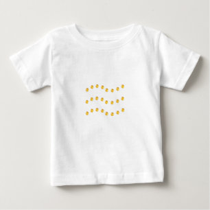 T-shirt Pour Bébé Lignes ondulées dorées