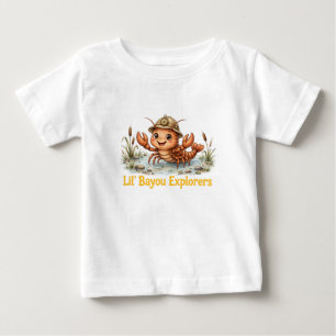 T-shirt Pour Bébé Lil' Bayou Explorers T-Shirt Bébé Écrevisse