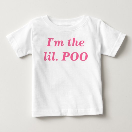 T-shirt Pour Bébé Lil. poo creeper. (Devant)