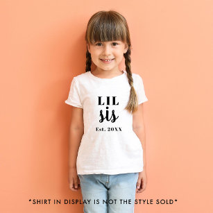 T-shirt Pour Bébé Lil Sis Année