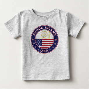 T-shirt Pour Bébé L'île Rhode