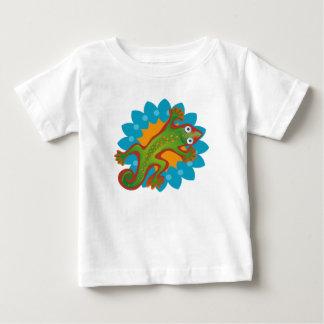 T-shirt Pour Bébé Lindo lagarto verde