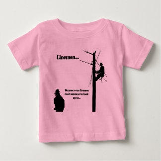 T-shirt Pour Bébé Linemen Parce que