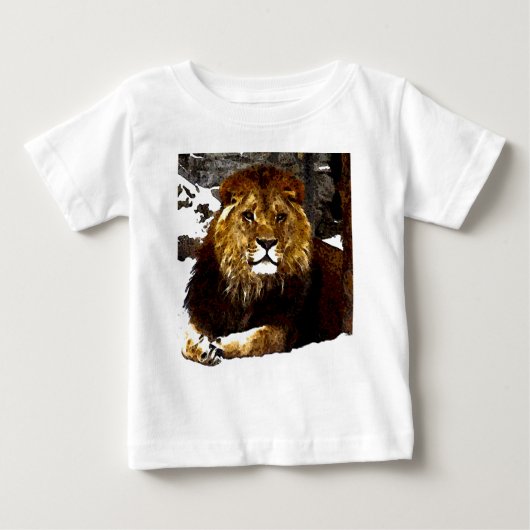 T-shirt Pour Bébé Lion (Devant)