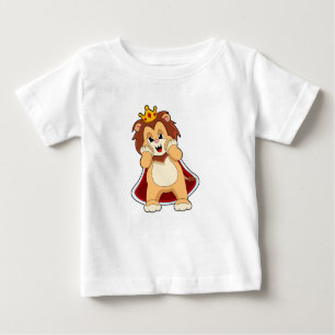 T-shirt Pour Bébé Lion as King with Crown.PNG
