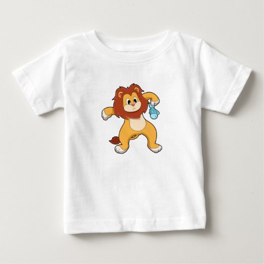 T-shirt Pour Bébé Lion avec poisson (Devant)