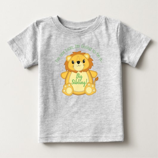 T-shirt Pour Bébé Lion Baby shower Safari (Devant)