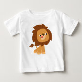 T-Shirt pour bébé Lion Cartoon Cute Greedy (Devant)