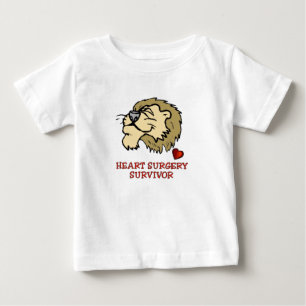 T-shirt Pour Bébé Lion de survivant de chirurgie cardiaque