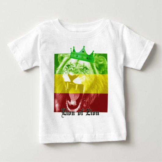 T-shirt Pour Bébé Lion de Zion (Devant)