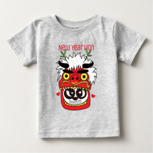 T-shirt Pour Bébé Lion du Nouvel An