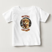 T-shirt Pour Bébé Lion Grows (Devant)