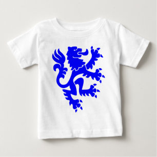 T-shirt Pour Bébé Lion héraldique 01 - Bleu