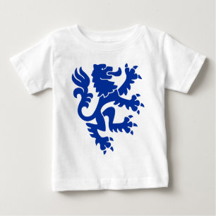 T-shirt Pour Bébé Lion héraldique 01 - bleu marine