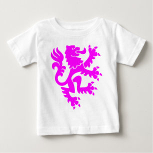 T-shirt Pour Bébé Lion héraldique 01 - Magenta