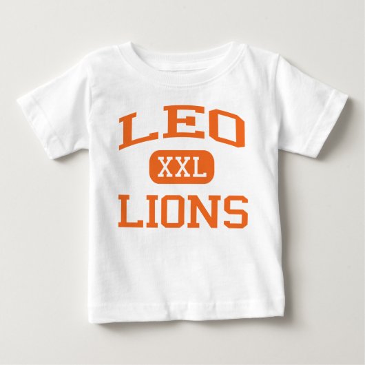 T-shirt Pour Bébé Lion - lions - lycée de Lion - Chicago l'Illinois (Devant)