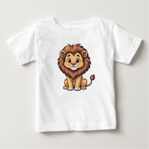 T-shirt Pour Bébé Lion mignon