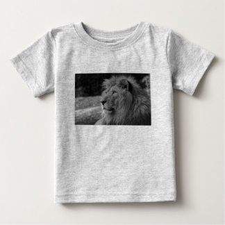 T-shirt Pour Bébé Lion noir et blanc - Animal sauvage