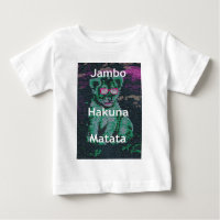 Lion vert avec lunettes roses "Hakuna Matata" Art