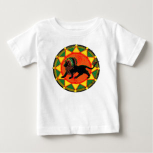 T-shirt Pour Bébé Lion vintage de reggae de Rasta