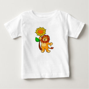 T-shirt Pour Bébé Lion with Flower