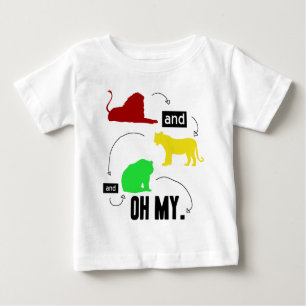 T-shirt Pour Bébé lions et tigres et ours OH MES