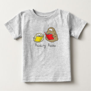 T-shirt Pour Bébé Lire Rocks Drôle Louveur de livre